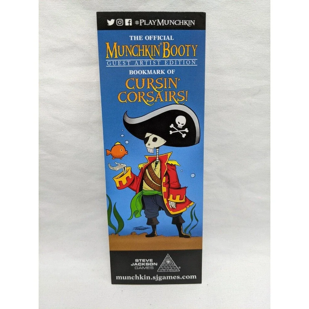 Munchkin Booty The Official Guest Artist Edition Bookmark Of Cursin Corsairs